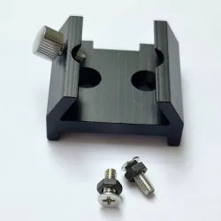 SkyWatcher-style Shoe for Finderscope Bracket with 2 Holes - BLACK - M4 Screws