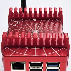 365AstroBits 3D Printed Cable Management Clip for ZWO ASIair PLUS - Red - Set of 2