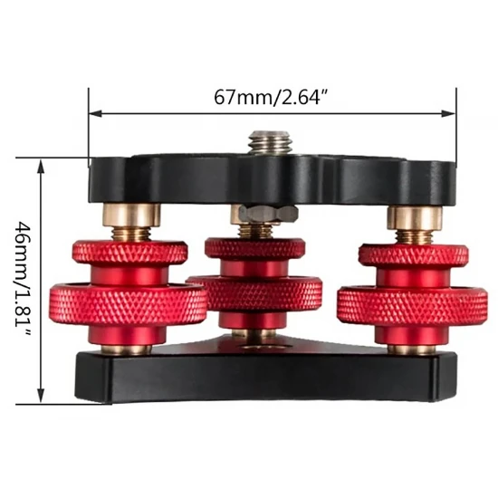 365AstroBits Precision Tripod Level Adjuster (Metal Leveling Base) for ...