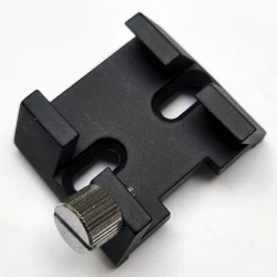 SkyWatcher-style Shoe for Finderscope Bracket with 2 Wide Holes - BLACK