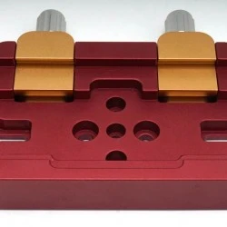 LARGE Universal Deluxe Mounting Platform / Clamp - Vixen / Losmandy Compatible - Red / Gold