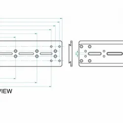Primaluce Lab Losmandy PLUS Dovetail Bar with Curved Radius Blocks for C9.25, C11, EdgeHD 925 and 1100 Telescopes