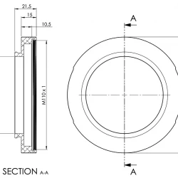 Primaluce Lab Adapter ESATTO 4" for ARCO 3", only for Takahashi FSQ106