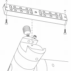 ASKAR VDP150 Vixen-style Universal Dovetail Plate - 150mm - RED