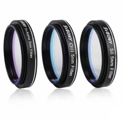 Svbony SV227 SHO Narrowband Filterset Ha, SII, OIII 5nm 1.25"