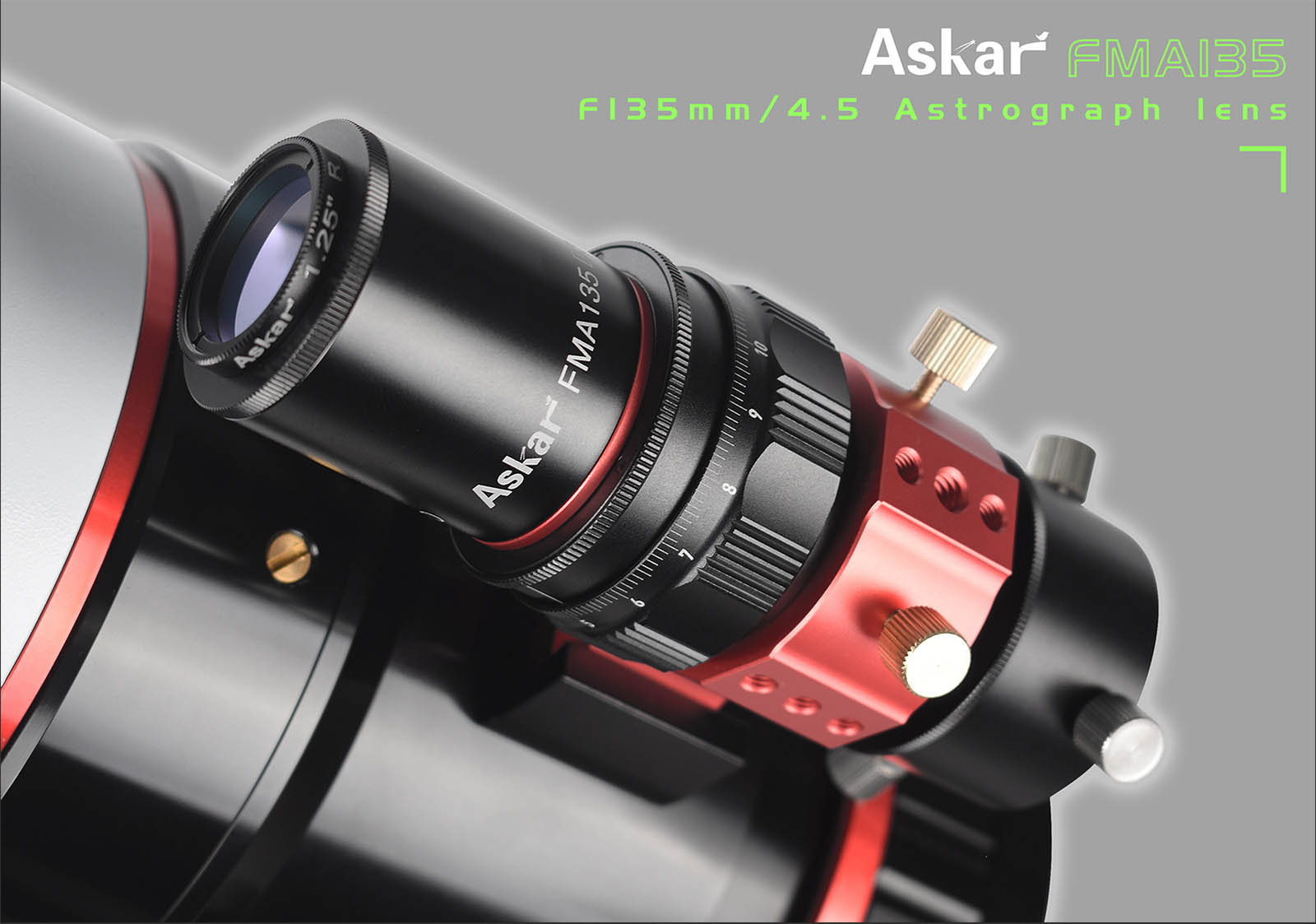 Fast Astrograph Refractor ASKAR FMA F135 f/4.5 Astrograph Telephoto Camera Lens - Sextuplet APO ...